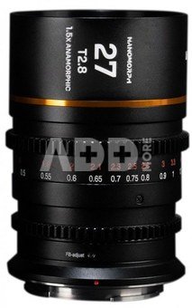 Venus Optics Laowa Nanomorph 27mm T2.8 1.5X S35 Amber lens for Sony E