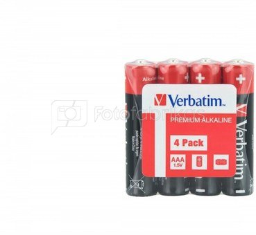 Verbatim Alkaline battery LR3 (AAA)(4pcs) shrink