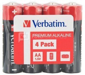 Verbatim Alkaline battery LR6 (AA)(4pcs) shrink