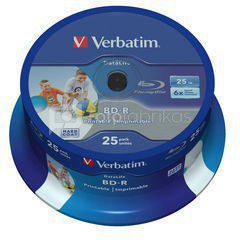 1x25 Verbatim BD-R Blu-Ray 25GB 6x Speed DL Wide Printable CB