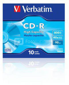 1x10 Verbatim CD-R 90 / 800MB JC 48x Speed, ExtraProtection