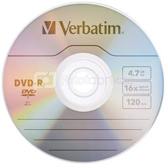 Verbatim DVD-R Matt Silver 4.7GB 16x slim repacked