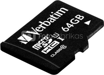 Verbatim microSDXC UHS-I 64GB Class 10 incl USB Card Reader