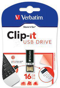 Verbatim Clip-it 16GB USB 2.0 black