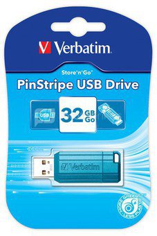 Verbatim Store n Go Pinstripe USB 2.0 caribbean blue 32GB