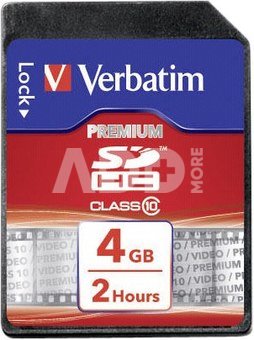 Verbatim SDHC Card 4GB Class 10