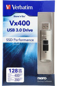 Verbatim Store n Go Vx400 128GB SSD USB 3.0