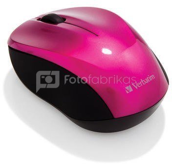Verbatim Go Nano Wireless Mouse Hot Pink