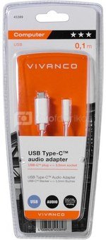 Vivanco adapter USB-C - 3,5mm 10cm (45389)