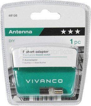 Vivanco antenna adapter F-socket (48106)