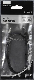 Vivanco cable 3.5mm - 3.5mm 1m, black (35810)