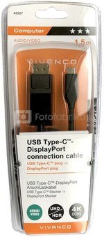 Vivanco cable USB-C - DisplayPort 1.5m (45527)