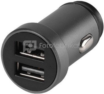 Vivanco автомобильная зарядка USB 2x2.4A (38858)