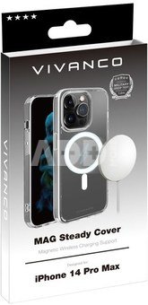 Vivanco защитный чехол Mag Steady Cover Apple iPhone 14 Pro Max, прозрачный (63499)