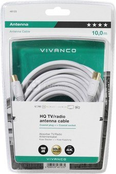 Vivanco coaxial cable HQ 10m (48123)