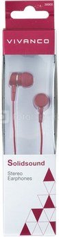 Vivanco earphones Solidsound, red (38904)