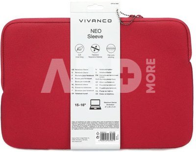 Vivanco notebook bag Neo 15-16", red