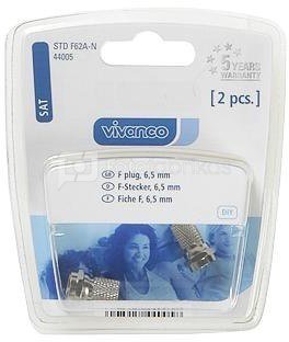 Vivanco plug F 6.5mm 2pcs (44005)