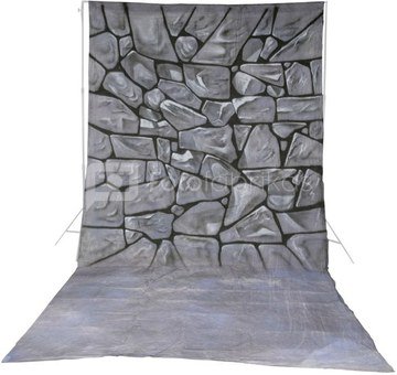 walimex pro Cloth Background Stones, 3x6m