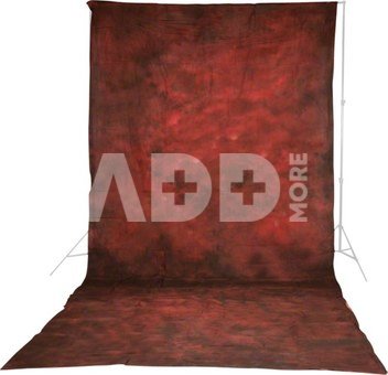 walimex pro Cloth Background Structural Red, 3x6m