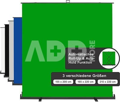 walimex pro Roll-up Panel Hintergrund 210x220cm grün