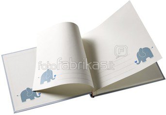 Walther Baby Animal blau 25x28 50 weiße Seiten / Elefant UK148L