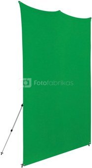 Westcott X Drop Pro Wrinkle Resistant Backdrop Kit Chroma Key Green Screen (8' x 8')