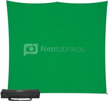 Westcott X Drop Pro Wrinkle Resistant Backdrop Kit Chroma Key Green Screen (8' x 8')