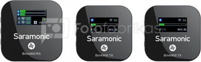 Wireless Audio Transmitters Kit Saramonic Blink 900 B2 (RX + TX + TX)