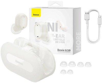 Wireless earphones Baseus Bowie EZ10 (white)