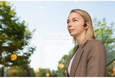 Wireless headphones with bone conduction technology Vidonn F1 - grey