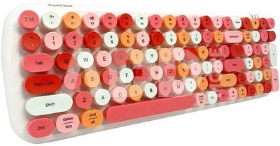 Wireless keyboard MOFII Candy BT (White-Pink)
