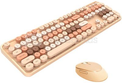 Wireless keyboard + mouse set MOFII Sweet 2.4G (beige)