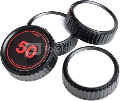 Caruba Writable Rear Lens cap Kit Canon (4 stuks)