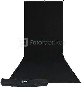 Westcott X Drop Wrinkle Resistant Backdrop Kit   Rich Black Sweep (5' x 12')