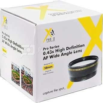 XitPhoto ADAPTERIS pro series 0.43x AF wide angle lens 58mm