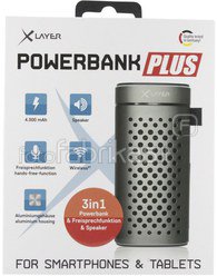 XLayer Powerbank PLUS Speaker spacegrau 4000 mAh