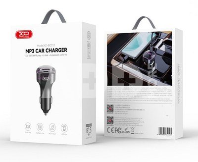 XO FM transmitter + charger BCC12 BT MP3, black
