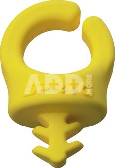 Yellow Cable Management Device for 1/4"-20 Threaded Holes (6-Pack)