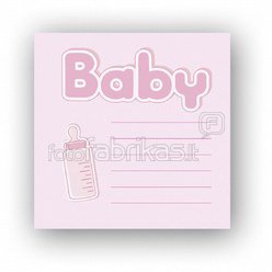 ZEP Bebe pink 24x24 20 Seiten Babyalbum BE2420P