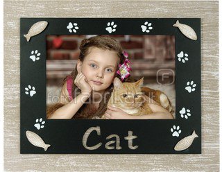 ZEP Cesare Cat 10x15 Wood Portrait Frame Cat WS8846