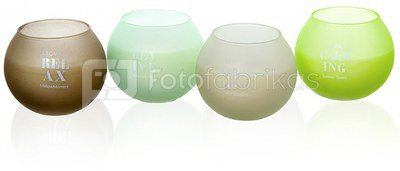 Žvakė kvepianti stiklo indelyje 12x10 cm 350 gr. 871125299979 (4 kvapų)