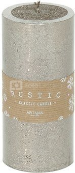 Žvakė Rustic metalizuota šampaninė 7x15 cm ART