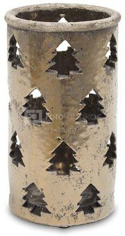 Žvakidė keramikinė aukso spl. 24,5x13,5x13,5cm 117843 kld