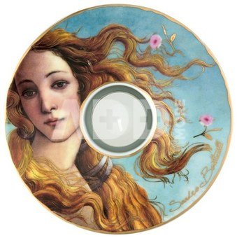 Žvakidė porcelianinė D 15 cm 66-900-55-6 Botticelli Veneros gimimas Goebel