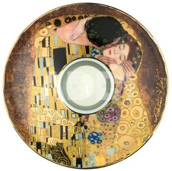 Žvakidė porcelianinė D 15 cm 66-900-56-4 Klimt Bučinys Goebel