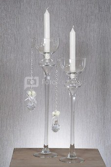 Žvakidė stiklinė XD1635 h 60 cm SAVEX