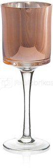 Žvakidė taurės formos aukso spalvos H:25 W:9 D:9 cm XM740