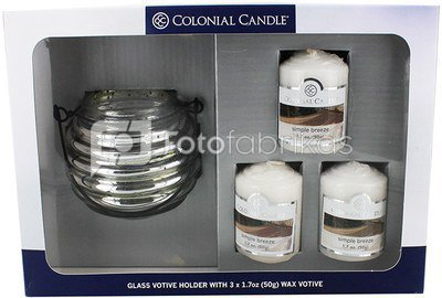 Žvakių rinkinys 3vnt. +žvakidė CCA163 dėžutėje