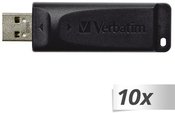 10x1 Verbatim Store n Go Slider 16GB USB 2.0